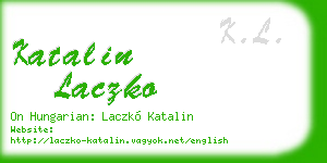 katalin laczko business card